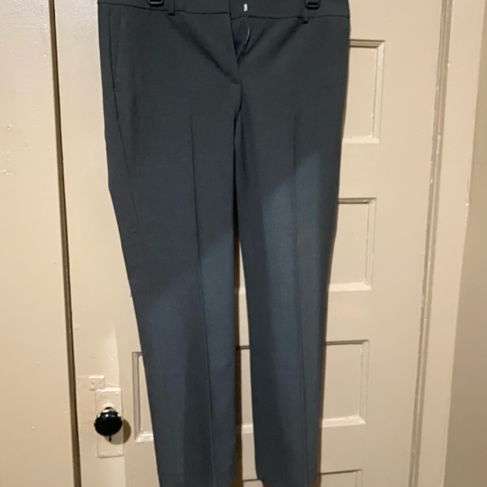 Ann Taylor dark grey wide leg dress pants